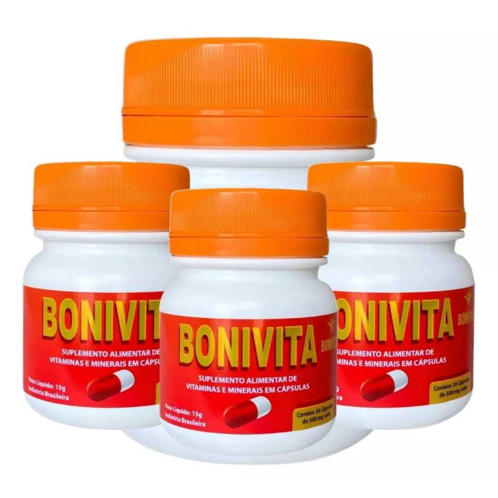 Combo 4 Bonivitas 100% Compre Do Original C/ Frete E Nota F | Shopee Brasil