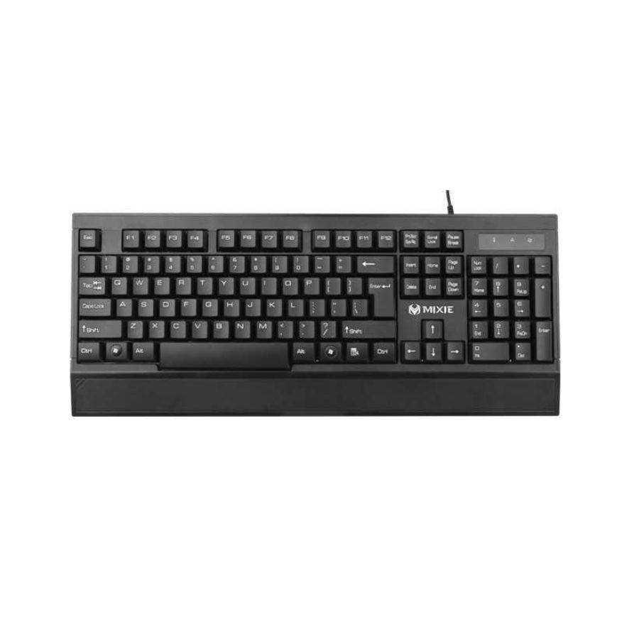 Teclado Com Fio Ergonômico Preto Mixie X200