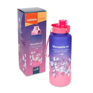 Garrafa Motivacional De Água PERMITA-SE - 1,6L