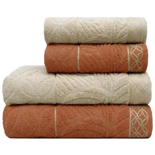 Jogo/Kit 2 Toalhas de Banho Nativa Appel  + 2 Toalhas de Rosto Grossa Macia 100% Algodão 420g/m²