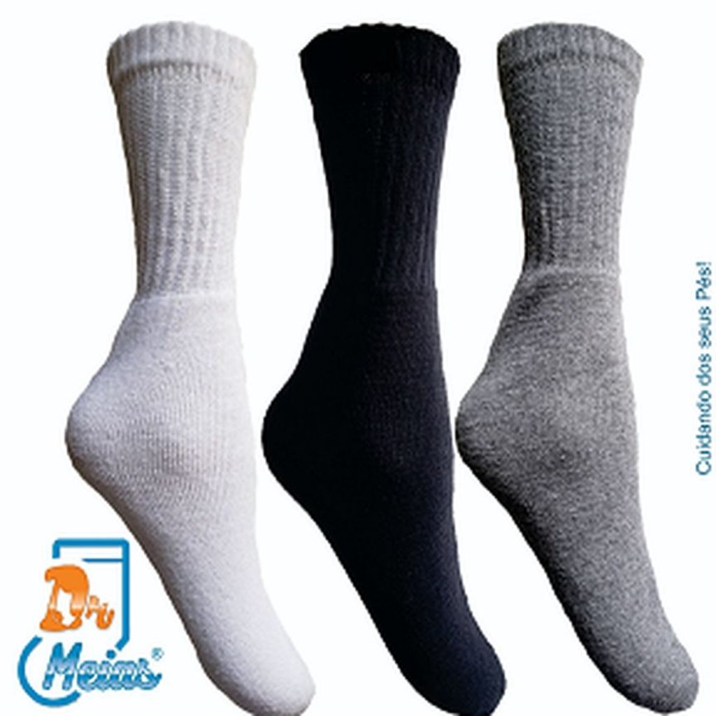 Meias Esporte Cano Alto/Médio Kit 9 Pares Atoalhada.