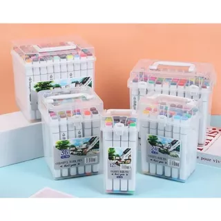 Kit Canetas Oleosas de Ponta Dupla Desenho Pintura Colorido Promoção Presente Pintar Colorir
