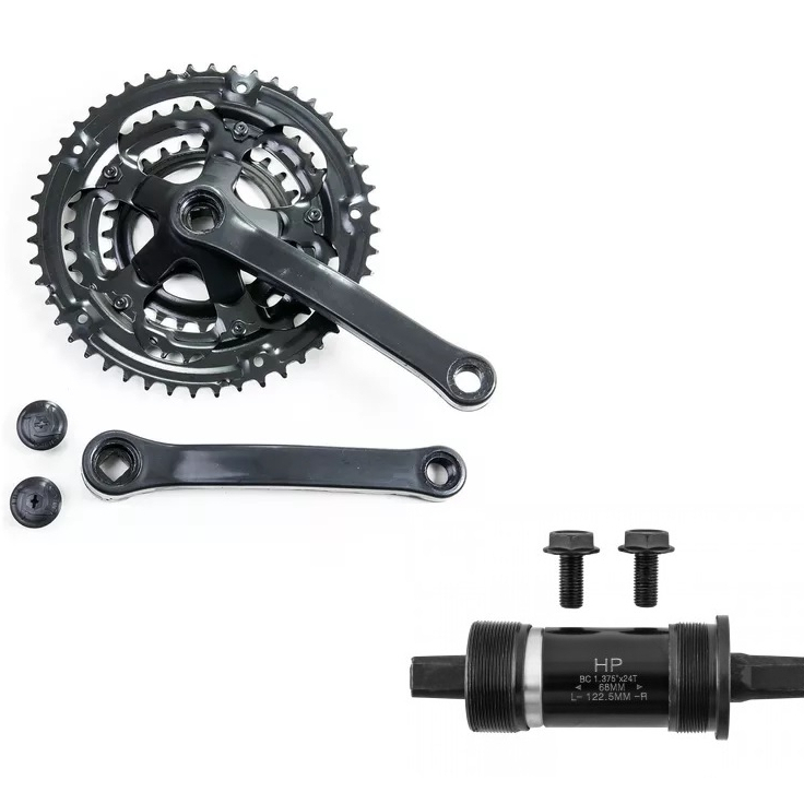 KIT Pedivela Aro 26 + Central 122.5mm Completo com Porcas | Shopee Brasil