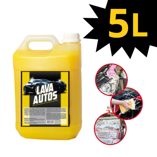 5 Litros de Shampoo Automotivo para Carros e Motos com alto rendimento poder de limpeza e brilho - LAVACARS