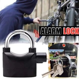 Cadeado Com Alarme Sirene Anti Furto 110dba Trava Moto Portão Multifuncional em Oferta na Shopee