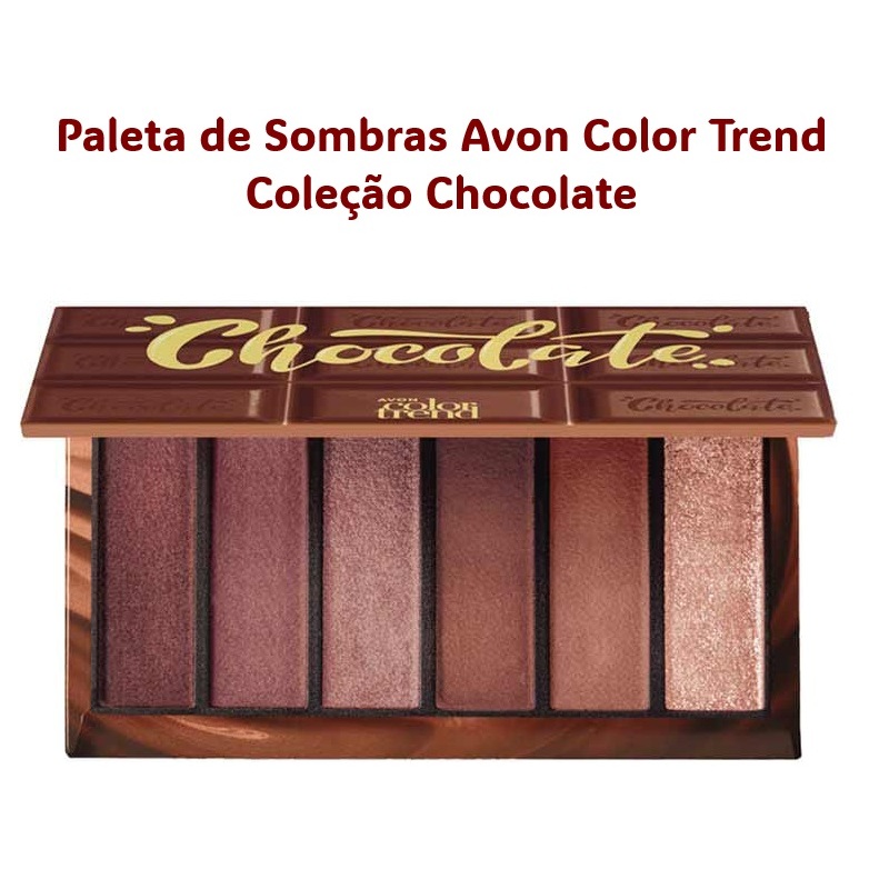 Paleta de Sombras Avon Color Trend Coleção Chocolate | Shopee Brasil