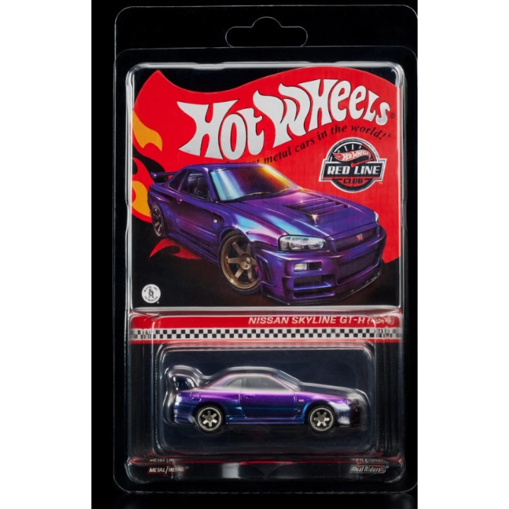 HOT WHEELS RED LINE CLUB RLC EXCLUSIVE Nissan Skyline GT-R BNR34 Purple and Blue Chameleon