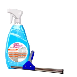 KIT SPRAY SABÃO DE QUEROSENE 500ML + RODO 25CM PROFISSIONAL em Oferta na Shopee