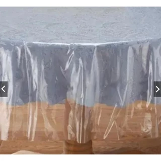 Toalha De Mesa Redonda Plástico Transparente 1,40m Diâmetro