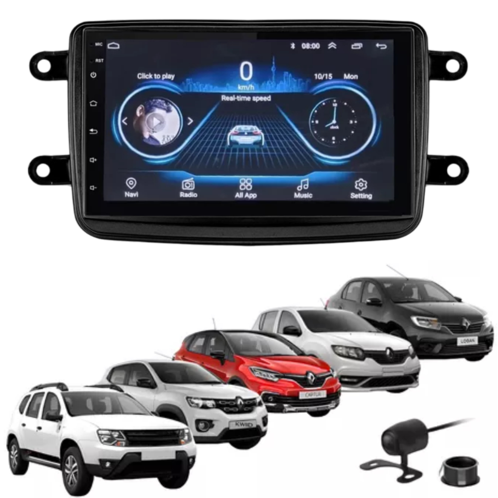 Central Multimidia Mp5 Duster Sandero Logan Android Auto Carplay Sem ...