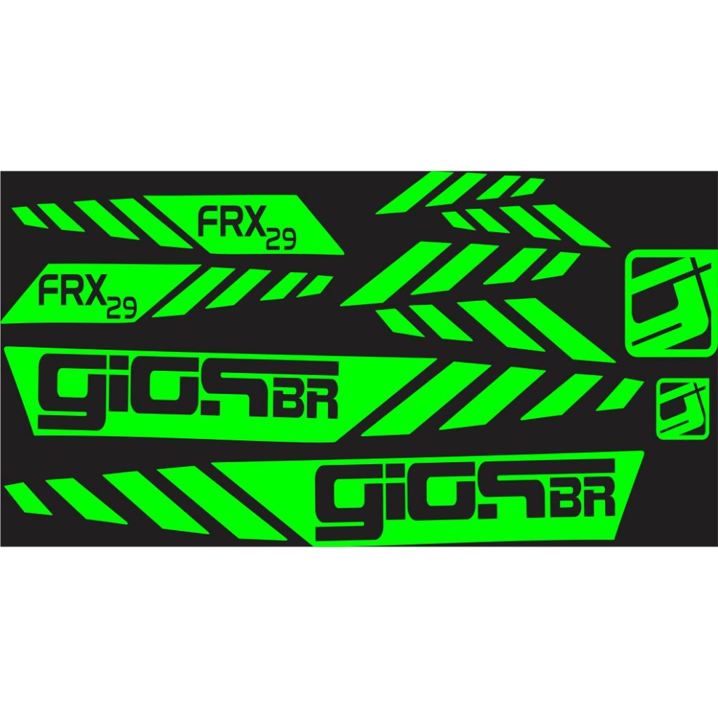 Adesivos Gios FRX29 kit completo todas as cores | Shopee Brasil