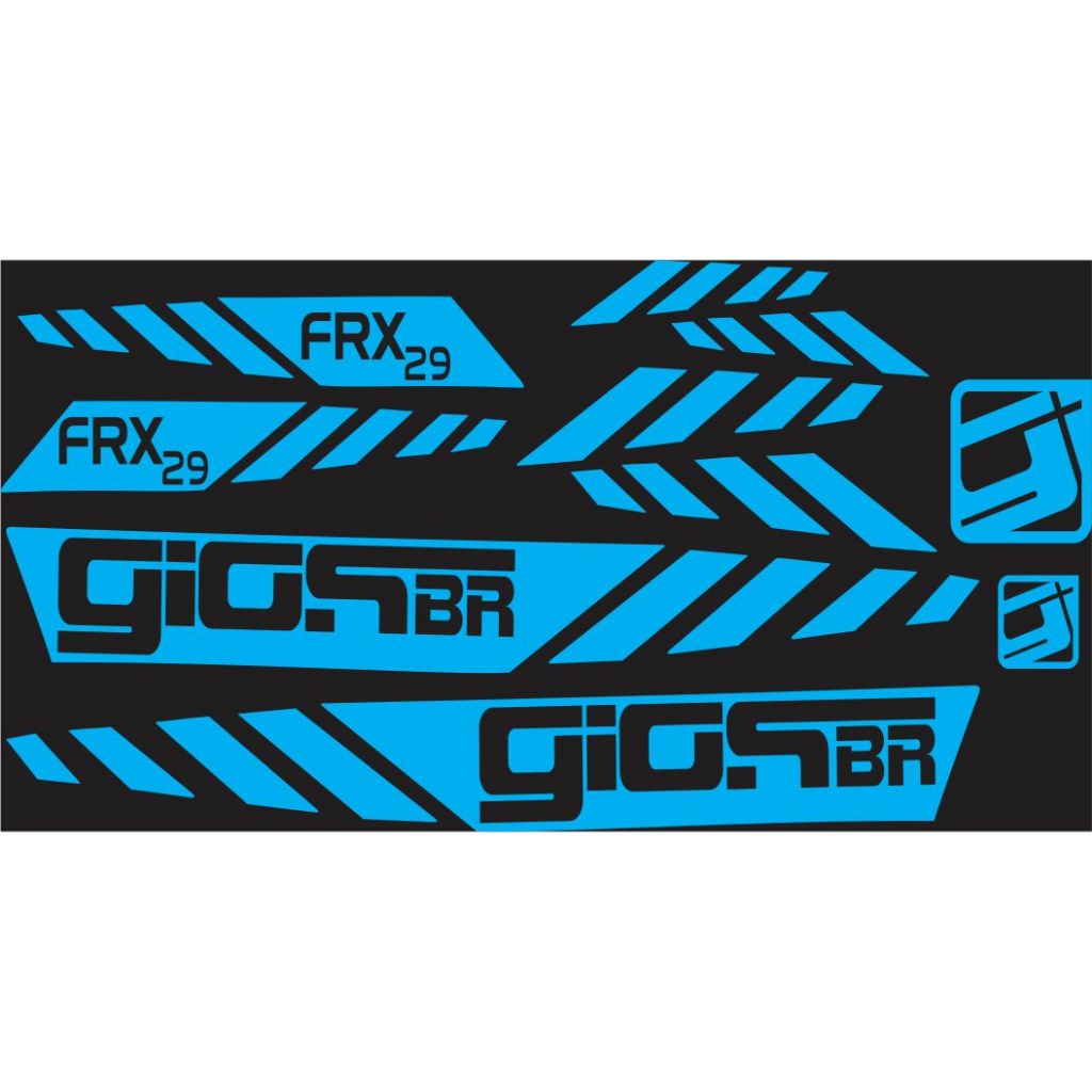 Adesivos Gios FRX29 kit completo todas as cores | Shopee Brasil