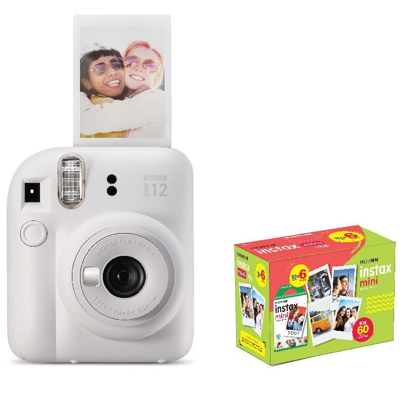 Câmera Instax Mini 12 FujiFIlm + Filme de 60 Poses