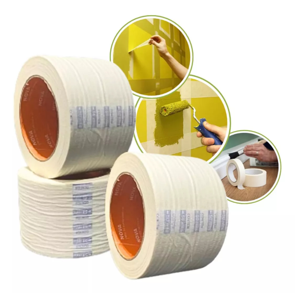 Fita Crepe Para Pintura Imobiliária Pro 427S 18mm X 50 Metros - 43108703 - Adere