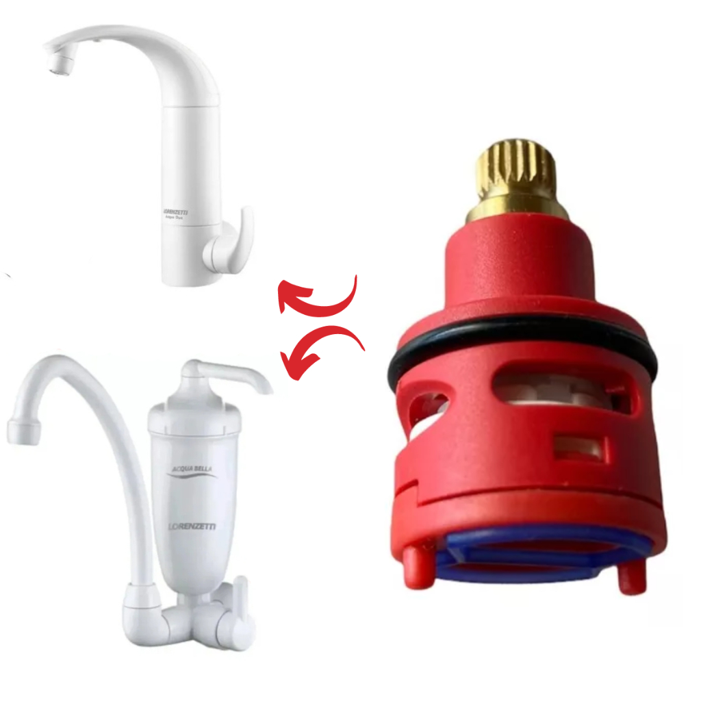 Reparo Para Torneira Com Filtro Purificador Aquabella / Acqua Due Original Lorenzetti T-1012