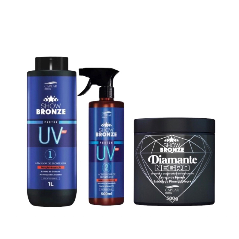 まさ 黒【UVカット1/2インチフルセット】2セット Kit Photon UV - UV 1 + UV 2 + UV Matiza ativador e acelerador de