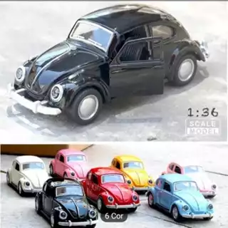 Carrinho Brinquedo Carro De Ferro com Fricção Fusca Fusquinha Colecionador Abre portas e Capô em Oferta na Shopee