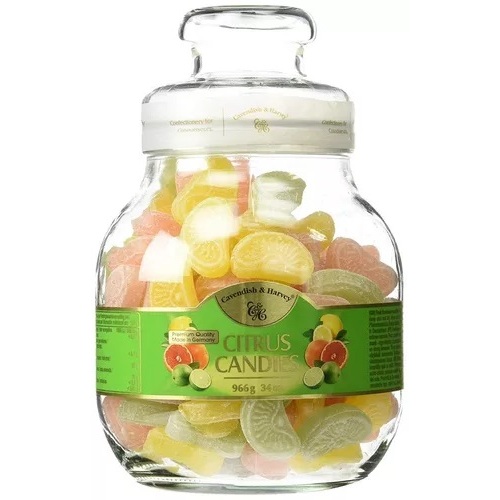 Balas Alemãs baleiro Cavendish & Harvey Citrus 966g / Legítima