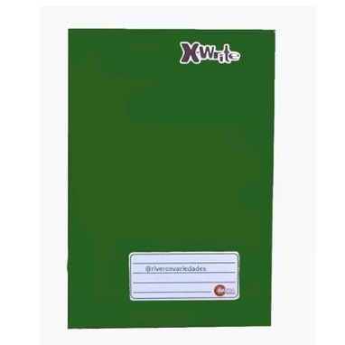 Cadernos brochurão capa dura 96 folhas X-WRITE Verde maxima