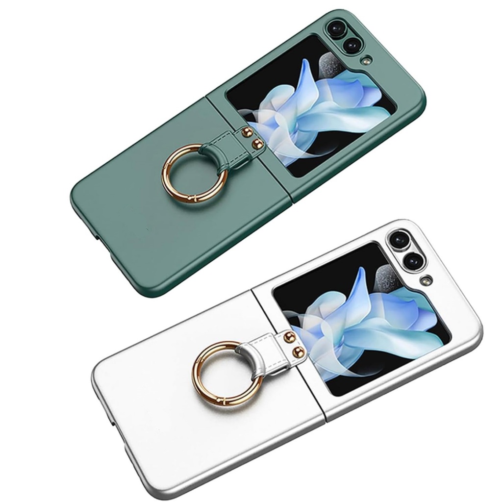 Capinha Capa Para Z Flip 5 Com Suporte Anel Embutido Case Silicone Premiun Protetora Transpa Pelic
