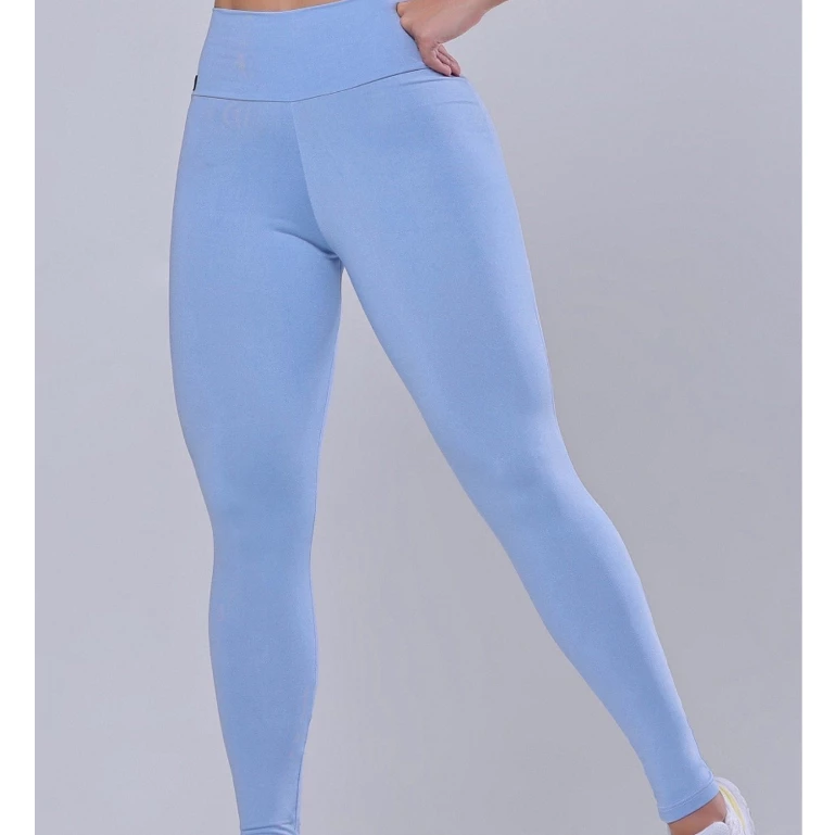 Promoção Calça Legging Fitness Grace Azul Claro Academia AQN Sport