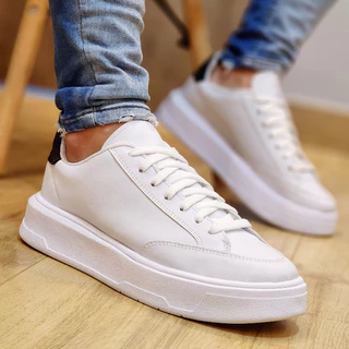 Tênis Masculino Sneakers Casual Conforto Sola Alta Chunky Sapatênis Bicolor PeB
