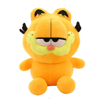 Novidade - Garfield de Pelúcia 20cm / Fofinho Ursinho Amarelo Gato Gatinho Fofo Dorminhoco Dormir Brinquedo Crianças Presente Mães Pais Família Namorado Namorada Presente Natal Ursinho Travesseiro Almofada Fofinho Menino Menina Filho Filha Garfiel