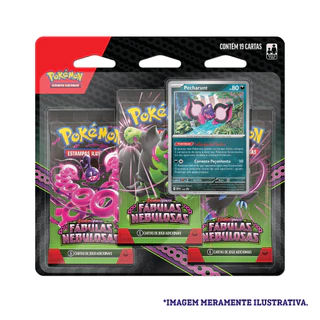Pokémon Triple Pack EV6.5 Fabulas Nebulosas Coleção Especial Original Copag