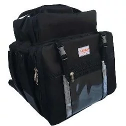 Bag Bolsa Mochila Delivery Motoboy com isopor 45 litros na cor PRETA