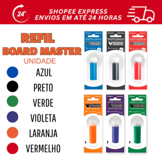 Refil Para Pincel Marcador De Quadro Branco Pilot Board Master 6 Cores (Unidade)