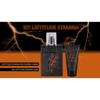 Kit Lattitude Stamina Colônia 100ml e Gel Stamina 200g