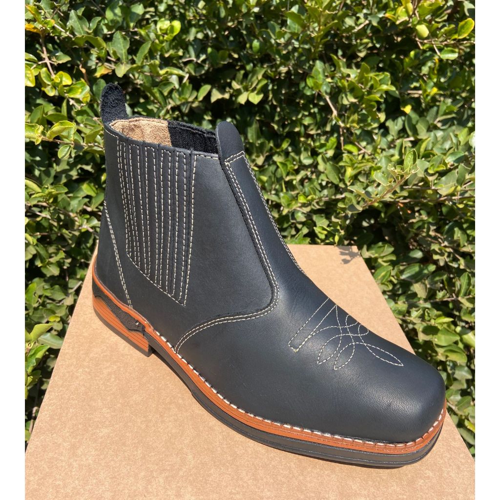 Bota Botina Country Rodeio Passeio Trabalho 100% Couro legitimo ...