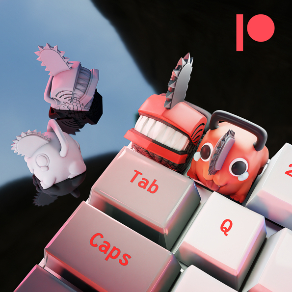 Keycap Para Teclado Mecanico Chainsaw Man