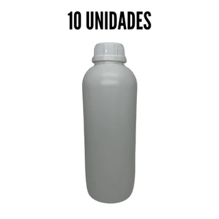 Kit 10 Frascos Preto e Branco 1 L Amostra Testemunha Agro ANP44 PEAD