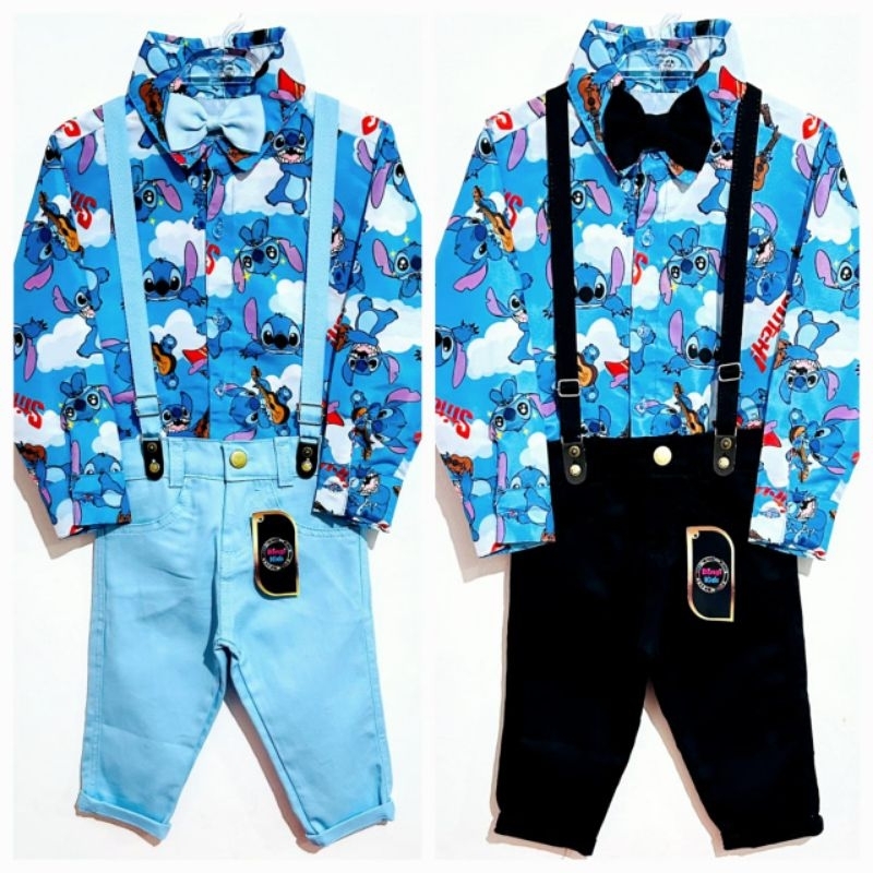 ROUPA INFANTIL SOCIAL STITCH CONJUNTO TEMÁTICO LILO STITCH COLEÇÃO ...