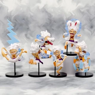 Action Figure | 6 Peças | 12cm | Luffy Gear Five Nika | Figura de Ação | Deus do Sol | One Piece