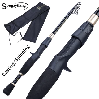 Sougayilang Vara de pesca escalável Material de fibra de carbono Vara de pesca de alta qualidade