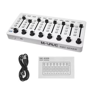 M-VAVE SMC-Mixer Controlador MIDI sem fios Consola de mistura Ligação BT Controlador USB Misturador para a maioria dos instrumentos electroacústicos