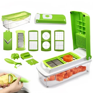 Nicer Dicer Plus Cortador Fatiador Legumes Verduras Frutas cortador d legumes Aço Alta Qualidade