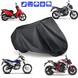 Capa de Cobrir Moto em Couro Forrada Impermeável Anti-Uv Protetora Anti-Risco em Oferta na Shopee