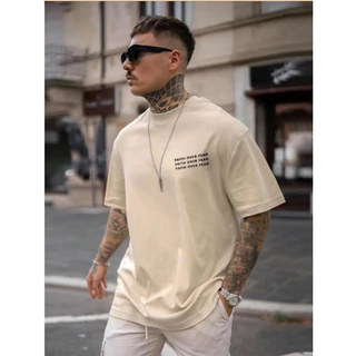 Camiseta Oversized Streetwear Faith Over Fear