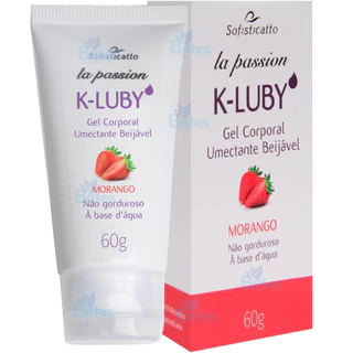 GEL CORPORAL K-LUBY SOFISTICATTO COSMÉTICOS MORANGO BEIJÁVEL SEXSHOP