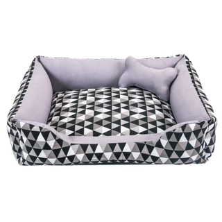 Caminha Pet Grande Cama para Cachorro Pets C/Zíper Fundo Impermeável +Almofada de Ossinho