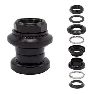 Jogo de Direção Stander Preto com Rosca para Caixa de Direção - Bicicleta Bikelete em Oferta na Shopee