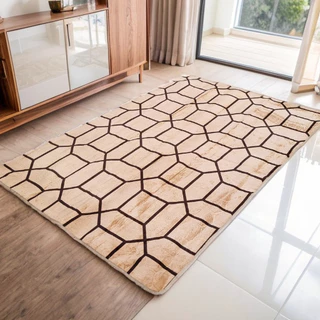 Tapete Sala Quarto escritório Geometrico 1,00 x 1,40 Varias Estampas Com Antiderrapante