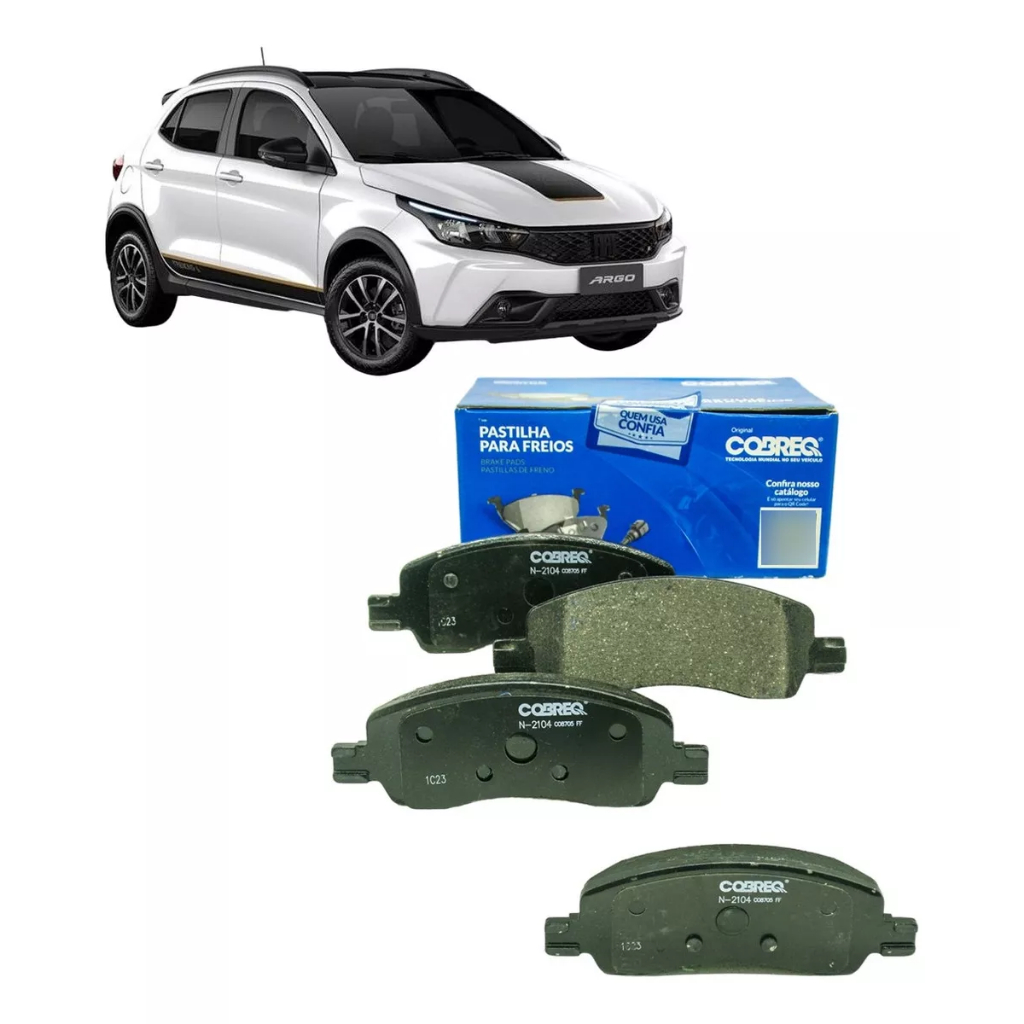 Kit Pastilha De Freio Dianteira Fiat Argo 1.3 8v Trekking 2021 2022 ...