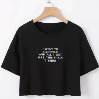 Cropped Oversized Algodão Wish You Were Here Travis Scott I