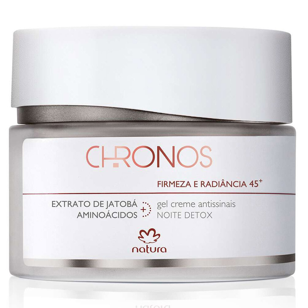 Gel Creme Antissinais 45+ Noite Firmeza e Radiância Chronos Natura ...