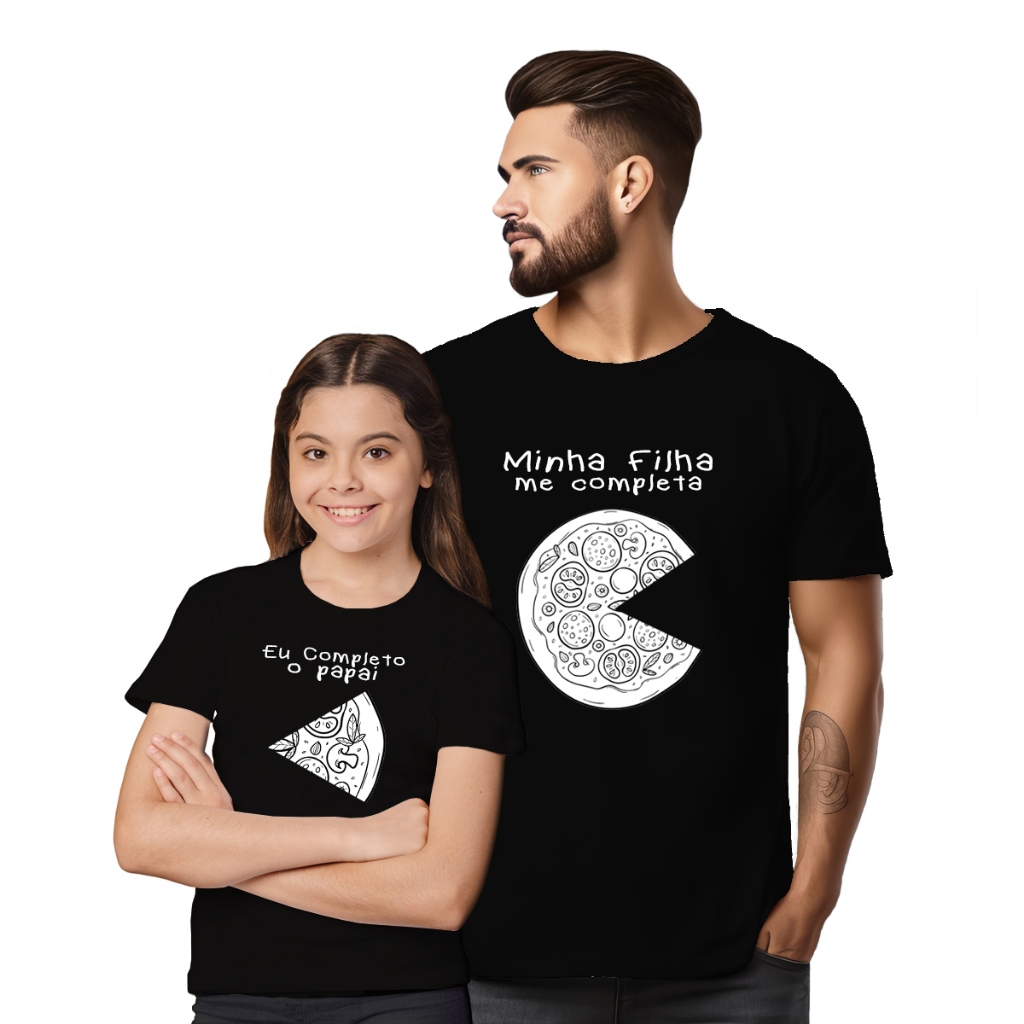 T Shirt Blusa Mae Pai E Filha Iguais Camiseta Familia Tal Pai Tal