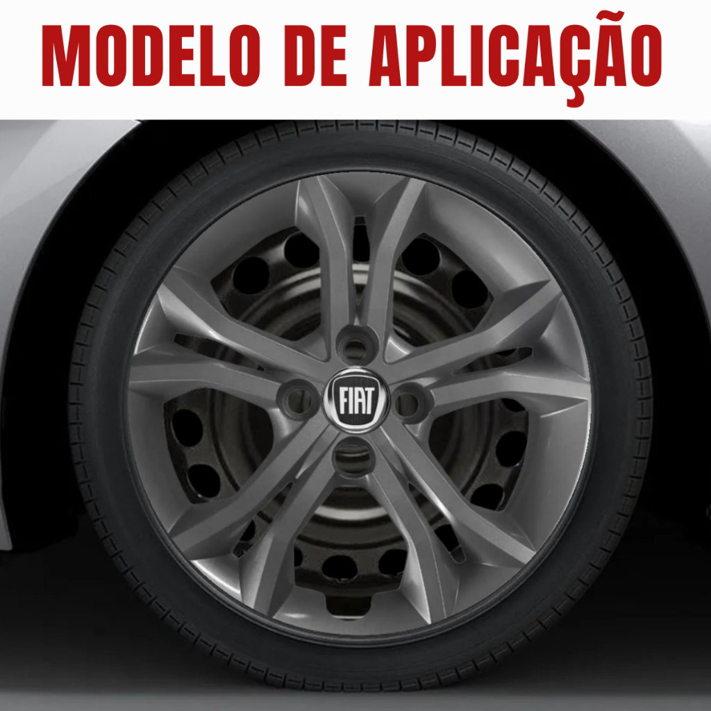 Jogo Calota 297cp Aro 15 Grafite Argo 2023 P | Shopee Brasil